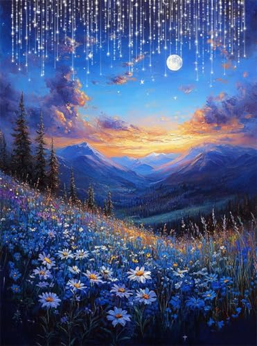 Diamond Painting Erwachsene, Diamant Painting Bilder Landschaft 5D Diamond-Painting Blume DlY Vollbohrer Diamant Kunst Malerei Stickerei Bastelset Erwachsene, für Wohnzimmer Wanddeko 50x70 cm Q4-147 Diamond Painting Erwachsene, Diamant Painting Bilder Landschaft 5D Diamond-Painting Blume DlY Vollbohrer Diamant Kunst Malerei Stickerei Bastelset Erwachsene, für Wohnzimmer Wanddeko 50x70 cm Q4-147 von Qinqhuag