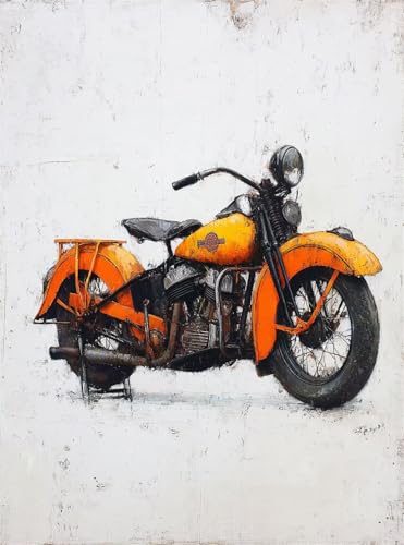 Diamond Painting Erwachsene, Diamant Painting Bilder Motorrad 5D Diamond-Painting Auto DlY Vollbohrer Diamant Kunst Malerei Stickerei Bastelset Erwachsene Set, für Wohnzimmer Wanddeko 40x50 cm Q4-933 von Qinqhuag