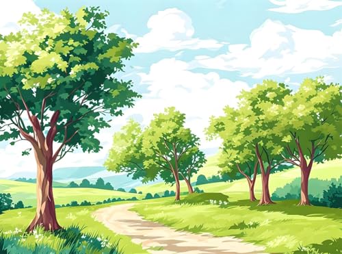 Diamond Painting Erwachsene, Diamant Painting Bilder Niedlich 5D Diamond-Painting Baum DlY Vollbohrer Diamant Kunst Malerei Stickerei Bastelset Erwachsene Set, für Wohnzimmer Wanddeko 60x80 cm Q4-1043 von Qinqhuag