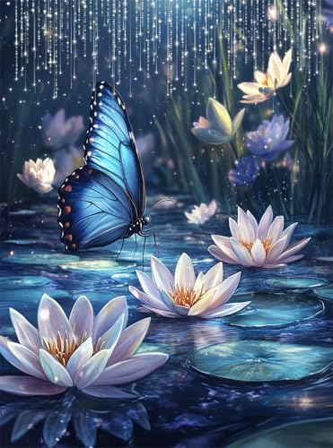 Diamond Painting Erwachsene, Diamant Painting Bilder Schmetterling 5D Diamond-Painting Blume DlY Vollbohrer Diamant Kunst Malerei Stickerei Bastelset Erwachsene Set, für Home Wanddeko 50x70 cm Q4-145 Diamond Painting Erwachsene, Diamant Painting Bilder Schmetterling 5D Diamond-Painting Blume DlY Vollbohrer Diamant Kunst Malerei Stickerei Bastelset Erwachsene Set, für Home Wanddeko 50x70 cm Q4-145 von Qinqhuag