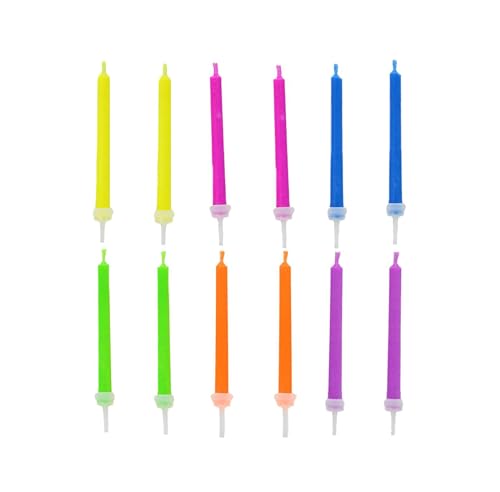 Buntleuchtende Party Kerzen,12Pcs Farbige Kerzen Geburtstag Kerzen mit bunter Flamme und Halter für Geburtstag Happy Birthday Kerzen Tortendeko Buntleuchtende Party Kerzen,12Pcs Farbige Kerzen Geburtstag Kerzen mit bunter Flamme und Halter für Geburtstag Happy Birthday Kerzen Tortendeko von Qinsky