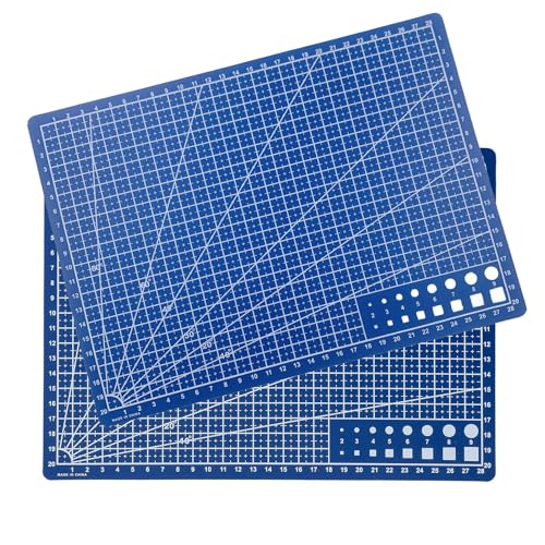 Qinsky Cutting Mat,2 Pcs A5 Schneidematte Selbstheilende Schneidematte Bastelunterlage Mat Schneide Bastelmatte Schnittfest für Kreatives Basteln Gestalten Qinsky Cutting Mat,2 Pcs A5 Schneidematte Selbstheilende Schneidematte Bastelunterlage Mat Schneide Bastelmatte Schnittfest für Kreatives Basteln Gestalten von Qinsky