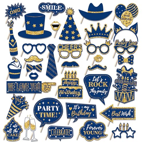 36 PCS Geburtstag Foto Booth Requisiten Party Supplies Foto Box Zubehör Urlaub Bild Dekorationen Foto Booth Requisiten für Geburtstag Karneval Halloween Gefälligkeiten Pose Zeichen Kit Spaß für Party 36 PCS Geburtstag Foto Booth Requisiten Party Supplies Foto Box Zubehör Urlaub Bild Dekorationen Foto Booth Requisiten für Geburtstag Karneval Halloween Gefälligkeiten Pose Zeichen Kit Spaß für Party von Qiuboluny