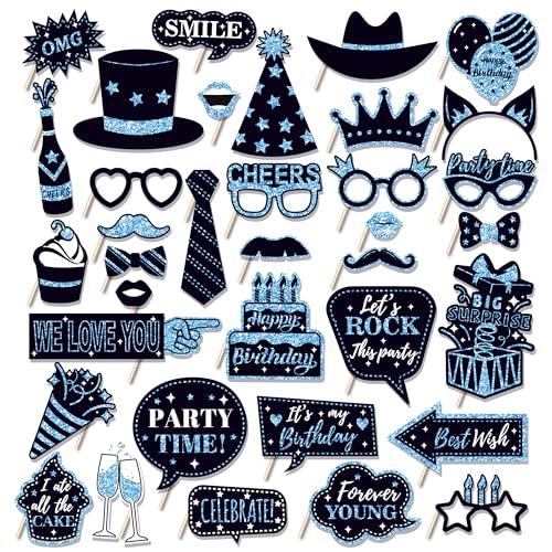 36 PCS Geburtstag Foto Booth Requisiten Party Supplies Foto Box Zubehör Urlaub Bild Dekorationen Foto Booth Requisiten für Geburtstag Karneval Halloween Gefälligkeiten Pose Zeichen Kit Spaß für Party 36 PCS Geburtstag Foto Booth Requisiten Party Supplies Foto Box Zubehör Urlaub Bild Dekorationen Foto Booth Requisiten für Geburtstag Karneval Halloween Gefälligkeiten Pose Zeichen Kit Spaß für Party von Qiuboluny
