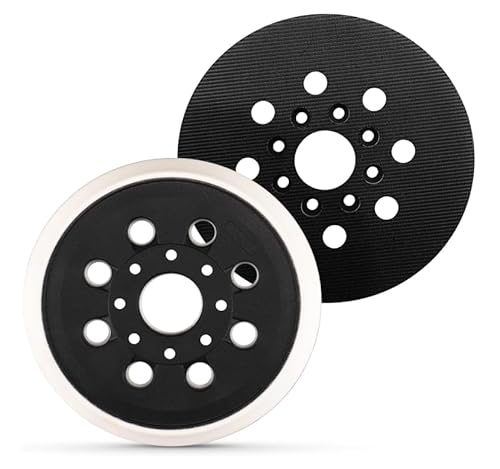 Qivine 2 Stück Schleifteller 125 Klett, Exzenterschleifer 125mm Flex Schleifscheibe Kompatibel mit PEX 300 400 AE, Schleifaufsatz für Winkelschleifer mit Hook Loop (16 Löcher) von Qivine
