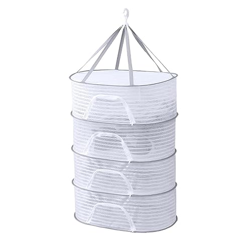 Qivine Trockennetz Kräuter, 4 Lagiges Kräutertrockner Hängend mit Zipper, 50 × 70 cm Groß Faltbar Trocknungsnetz Drying Rack für Blumen Samen Fisch Pflanze Gemüse Qivine Trockennetz Kräuter, 4 Lagiges Kräutertrockner Hängend mit Zipper, 50 × 70 cm Groß Faltbar Trocknungsnetz Drying Rack für Blumen Samen Fisch Pflanze Gemüse von Qivine