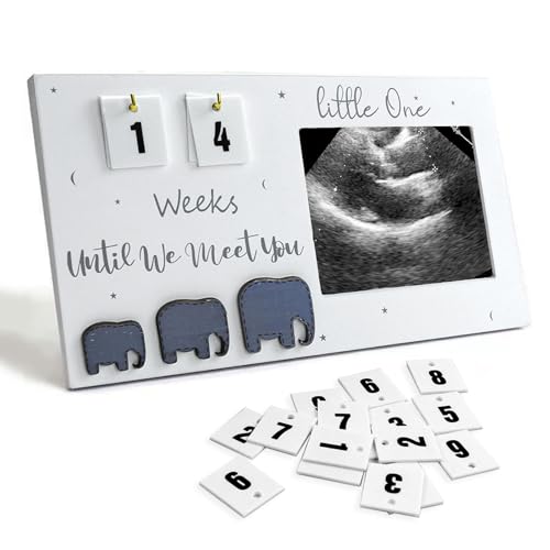 Qivine Baby Bilderrahmen, Ultraschallbilder Aufbewahren mit Countdown Wochen Schwangerschaft, Ultraschall Bilderrahmen Schwangerschaft, Geschenke für Werdende Mamas Qivine Baby Bilderrahmen, Ultraschallbilder Aufbewahren mit Countdown Wochen Schwangerschaft, Ultraschall Bilderrahmen Schwangerschaft, Geschenke für Werdende Mamas von Qivine