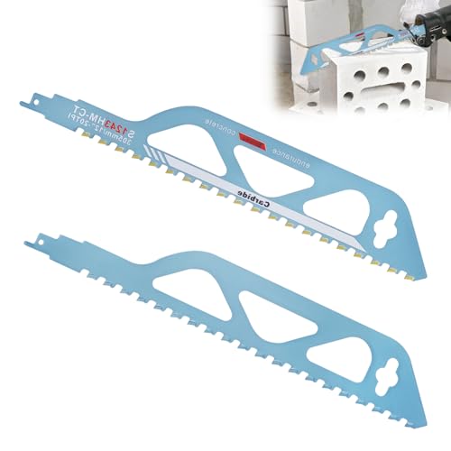 Qivine Sägeblätter Säbelsäge Holz, 2 Stück Sägeblatt Säbelsäge Säbelsägeblätter Holz Metall, Blau Reciprosägeblätter Mauersäge Säbelsägeblätter Stein für Porenbeton, Ziegel, Beton (12 Zoll) Qivine Sägeblätter Säbelsäge Holz, 2 Stück Sägeblatt Säbelsäge Säbelsägeblätter Holz Metall, Blau Reciprosägeblätter Mauersäge Säbelsägeblätter Stein für Porenbeton, Ziegel, Beton (12 Zoll) von Qivine