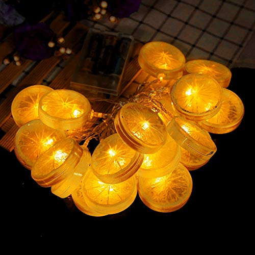 Qivine Zitrone Lichterkette Outdoor, 10 LED Lichterkette Außen Batteriebetrieben, 1.5m Outdoor Lichterkette, Weihnachtsdeko licht, Wasserdicht, Ideal für Party Deko, Garten, Hochzeit, Balkon, Camping Qivine Zitrone Lichterkette Outdoor, 10 LED Lichterkette Außen Batteriebetrieben, 1.5m Outdoor Lichterkette, Weihnachtsdeko licht, Wasserdicht, Ideal für Party Deko, Garten, Hochzeit, Balkon, Camping von Qivine