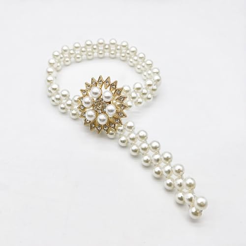 Qiwenr Vorhang-Raffhalter mit Magnet, 2 Stück, Perlen (Gold), QW00205 von Qiwenr