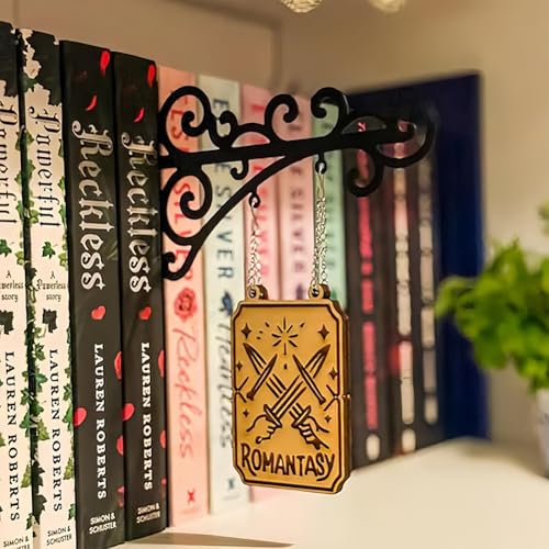 Quillandtavern Buch-Genre-Trennschilder Für Bücherregale, Benutzerdefinierte Genre-Buch-Trennschilder, Dekor, Etiketten-Hängehalterungen, Bücher-Trennschilder Für Die Heimbibliothek(B) von Qixfyze