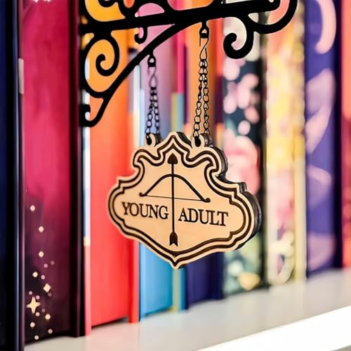 Quillandtavern Buch-Genre-Trennschilder Für Bücherregale, Benutzerdefinierte Genre-Buch-Trennschilder, Dekor, Etiketten-Hängehalterungen, Bücher-Trennschilder Für Die Heimbibliothek(C) von Qixfyze