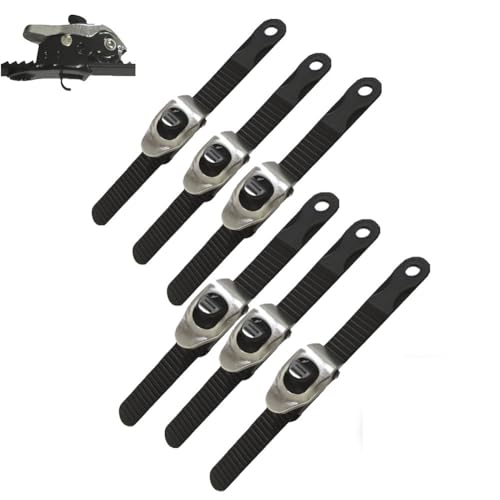 Zbad1 Grip Lock Strap, Ultimativer Heavy Duty Grip Lock Strap Mit Verstellbarer Metall-Ratschenschnalle, Anschließbare Heavy Duty Multipurpose Tie down Ratschengurte(6pcs with hook,20.27inch) von Qixfyze