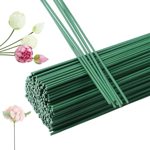 Qixuer Blumendraht Grün, 200 Stück Floristendraht 2mm 30cm, Blumenstamm Draht Steckdraht für Floristik DIY Handwerk, Blumenbouquets, Handwerk Qixuer Blumendraht Grün, 200 Stück Floristendraht 2mm 30cm, Blumenstamm Draht Steckdraht für Floristik DIY Handwerk, Blumenbouquets, Handwerk von Qixuer
