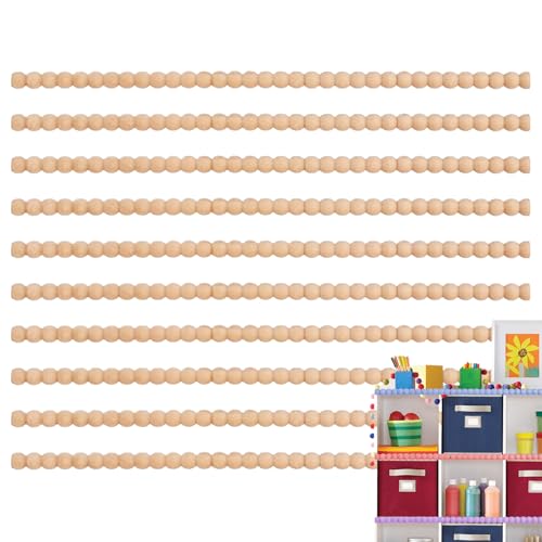 10 Stück 40cm Dekorative Perlenverzierungen, Holzperlen, Dekorative Holzleisten Mit Perlen, Unlackiert, 3D-Perlen, Holzform, Ideal Für Zierleisten, Schränke, Hauswände, Möbel, Fenster, Tür 10 Stück 40cm Dekorative Perlenverzierungen, Holzperlen, Dekorative Holzleisten Mit Perlen, Unlackiert, 3D-Perlen, Holzform, Ideal Für Zierleisten, Schränke, Hauswände, Möbel, Fenster, Tür von Qizeroty
