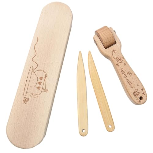 Nährad-Nähwerkzeug, Multifunktions-Quilter-Klöppel, 1 Nahtroller, 2 Spitzenwender Und 1 Schneiderklöppel, Nähquiltwerkzeug-Set Aus Holz Zum Flachquilten Und Bügeln Nährad-Nähwerkzeug, Multifunktions-Quilter-Klöppel, 1 Nahtroller, 2 Spitzenwender Und 1 Schneiderklöppel, Nähquiltwerkzeug-Set Aus Holz Zum Flachquilten Und Bügeln von Qizeroty