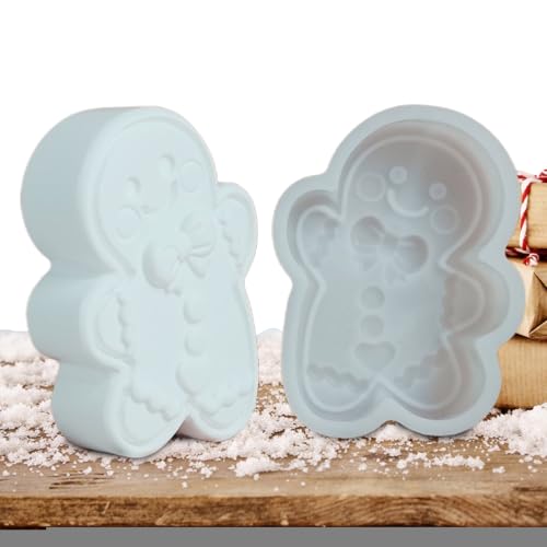 Weihnachts Kerzenformen | Lebkuchenmann Epoxidharzformen Silikon | Bastelbedarf Für Weihnachtsdeko Kerzenwachs Gips Ton Anfänger & Erwachsene Weihnachts Kerzenformen | Lebkuchenmann Epoxidharzformen Silikon | Bastelbedarf Für Weihnachtsdeko Kerzenwachs Gips Ton Anfänger & Erwachsene von Qizeroty