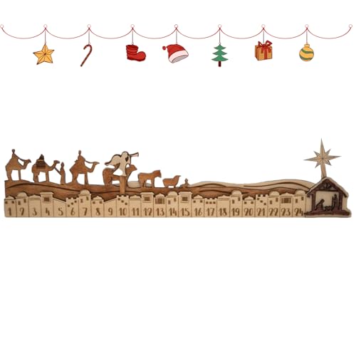 Qkbuza Countdown Kalender Schreibtisch Deko | Holz Weihnachts Adventskalender Deko,Detailliert Gestaltetes Weihnachtsdekoration Zentrumstisch Spielzeug | Für Schreibtisch Fensterbank Bücherregal Qkbuza Countdown Kalender Schreibtisch Deko | Holz Weihnachts Adventskalender Deko,Detailliert Gestaltetes Weihnachtsdekoration Zentrumstisch Spielzeug | Für Schreibtisch Fensterbank Bücherregal von Qkbuza