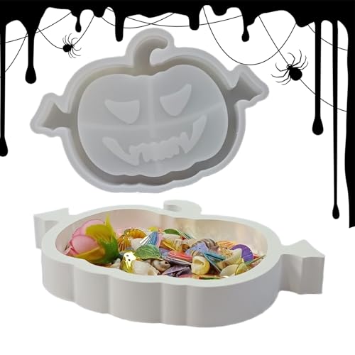 Qkbuza Halloween Harz Gießformen - Halloween Kürbisform Für Kerzen - Handgemachter Halter Für Süßigkeiten Aufbewahrung Aromatherapie Deko Für Zuhause Küche Wohnzimmer Qkbuza Halloween Harz Gießformen - Halloween Kürbisform Für Kerzen - Handgemachter Halter Für Süßigkeiten Aufbewahrung Aromatherapie Deko Für Zuhause Küche Wohnzimmer von Qkbuza