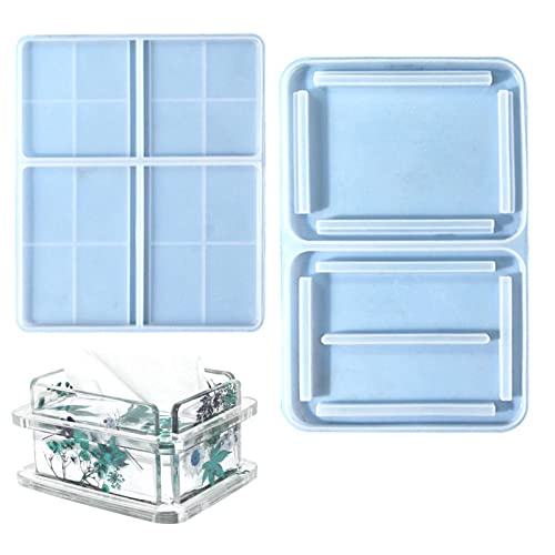 Qmisify Taschentuchbox aus Harz, Silikonformen für Aufbewahrungsbox, Epoxidharz, für Taschentücher, Serviettenhalter, Handwerk, Herstellung Qmisify Taschentuchbox aus Harz, Silikonformen für Aufbewahrungsbox, Epoxidharz, für Taschentücher, Serviettenhalter, Handwerk, Herstellung von Qmisify