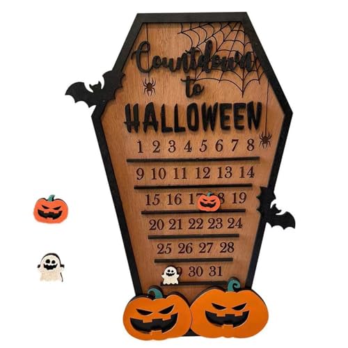 Halloween-Adventskalender, Halloween Adventskalender 2024, sargförmiger 31-Tage-Countdown mit beweglichen Blöcken, Holz Cartoon Holiday Decor Halloween-Adventskalender, Halloween Adventskalender 2024, sargförmiger 31-Tage-Countdown mit beweglichen Blöcken, Holz Cartoon Holiday Decor von QmjdDymx