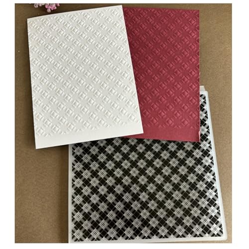 Qoiseys 2D-Box mit Punkten, Kunststoff-Prägeschablone für Kartenherstellung, Prägeschablone, Papierkarte für DIY, Scrapbooking, Fotoalbum, Karten, Papierbasteln, Dekoration (05) von Qoiseys