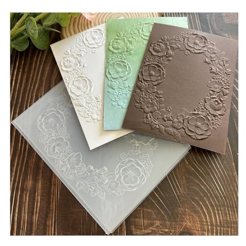 Qoiseys 3D-Blumenkranz-Raster, Kunststoff-Prägeschablonen für Kartenherstellung, Prägeschablone, Papierkarten-Prägeschablone für DIY, Scrapbooking, Fotoalbum, Karten, Papierbasteln, Dekoration (02) Qoiseys 3D-Blumenkranz-Raster, Kunststoff-Prägeschablonen für Kartenherstellung, Prägeschablone, Papierkarten-Prägeschablone für DIY, Scrapbooking, Fotoalbum, Karten, Papierbasteln, Dekoration (02) von Qoiseys