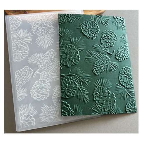 Qoiseys 3D-Kiefer-Prägeschablone aus Kunststoff für Kartenherstellung, Prägeschablone, Papierkarten-Prägeschablone für Bastelarbeiten, Scrapbooking, Fotoalbum, Karten, Papierbasteldekoration Qoiseys 3D-Kiefer-Prägeschablone aus Kunststoff für Kartenherstellung, Prägeschablone, Papierkarten-Prägeschablone für Bastelarbeiten, Scrapbooking, Fotoalbum, Karten, Papierbasteldekoration von Qoiseys