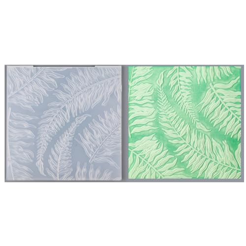Qoiseys 3D-Prägeschablone aus Kunststoff, Blätter, Blumen, zur Kartenherstellung, Prägeschablone, Papierkarte für DIY, Scrapbooking, Fotoalbum, Karten, Papierbasteln, Dekoration (01) von Qoiseys