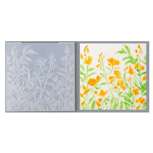 Qoiseys 3D-Prägeschablone aus Kunststoff, Blätter, Blumen, zur Kartenherstellung, Prägeschablone, Papierkarte für DIY, Scrapbooking, Fotoalbum, Karten, Papierbasteln, Dekoration (09) von Qoiseys