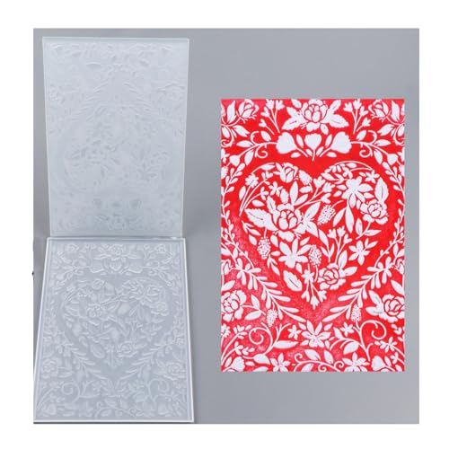 Qoiseys 3D-Prägeschablone aus Kunststoff mit Aufschrift "Happy Birthday", zur Kartenherstellung, Prägeschablone, Papierkarte für DIY, Scrapbooking, Fotoalbum, Karten, Papierbasteln, Dekoration (03) von Qoiseys