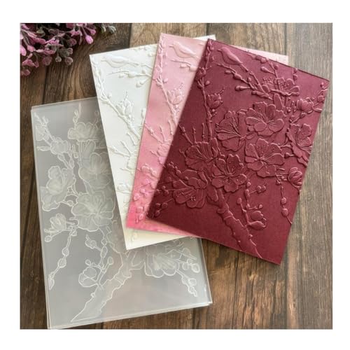 Qoiseys 3D-Prägeschablone aus Kunststoff mit Kirschblüten-Rosen für Kartenherstellung, Prägeschablone, Papierkarten-Prägeschablone für DIY, Scrapbooking, Fotoalbum, Karten, Papierbasteln, Dekoration Qoiseys 3D-Prägeschablone aus Kunststoff mit Kirschblüten-Rosen für Kartenherstellung, Prägeschablone, Papierkarten-Prägeschablone für DIY, Scrapbooking, Fotoalbum, Karten, Papierbasteln, Dekoration von Qoiseys