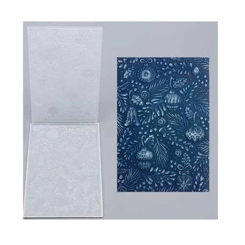 Qoiseys 3D-Prägeschablone mit Schneemann-Blumen-Motiv für Kartenherstellung, Vorlage, Papierkarten-Prägeschablone für DIY-Kunstwerke, Scrapbooking, Fotoalbum, Papierbasteldekoration (09) von Qoiseys