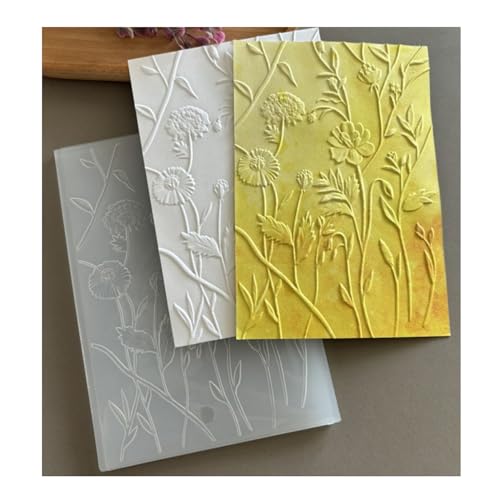 Qoiseys 3D-Rosenbaum-Prägeschablone aus Kunststoff zur Kartenherstellung, Vorlage, Papierkarten-Prägeschablone für DIY-Kunstwerke, Scrapbooking, Fotoalbum, Papierbasteldekoration (02) von Qoiseys