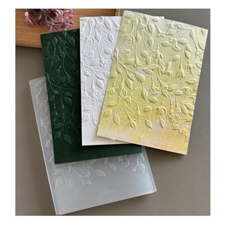 Qoiseys 3D-Rosenbaum-Prägeschablone aus Kunststoff zur Kartenherstellung, Vorlage, Papierkarten-Prägeschablone für DIY-Kunstwerke, Scrapbooking, Fotoalbum, Papierbasteldekoration (06) von Qoiseys