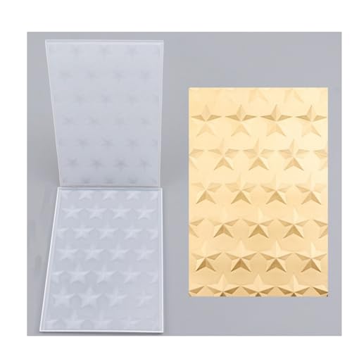 Qoiseys 3D-Sternblumen-Prägeschablone aus Kunststoff für Kartenherstellung, Vorlage, Papierkarten-Prägeschablone für DIY-Kunstwerke, Scrapbooking, Fotoalbum, Papierbasteldekoration (02) von Qoiseys