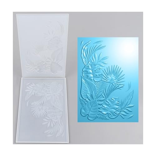 Qoiseys 3D-Sternblumen-Prägeschablone aus Kunststoff für Kartenherstellung, Vorlage, Papierkarten-Prägeschablone für DIY-Kunstwerke, Scrapbooking, Fotoalbum, Papierbasteldekoration (03) von Qoiseys