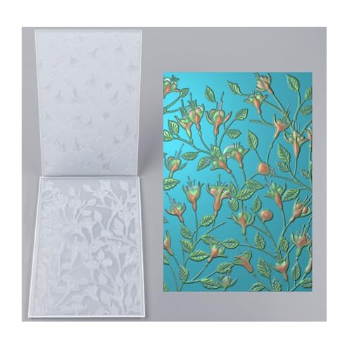 Qoiseys 3D-Sternblumen-Prägeschablone aus Kunststoff für Kartenherstellung, Vorlage, Papierkarten-Prägeschablone für DIY-Kunstwerke, Scrapbooking, Fotoalbum, Papierbasteldekoration (05) von Qoiseys