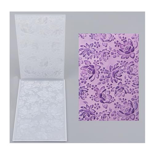 Qoiseys 3D-Sternblumen-Prägeschablone aus Kunststoff für Kartenherstellung, Vorlage, Papierkarten-Prägeschablone für DIY-Kunstwerke, Scrapbooking, Fotoalbum, Papierbasteldekoration (09) von Qoiseys