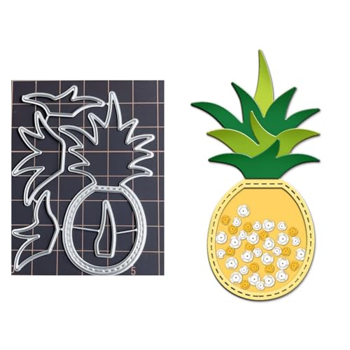 Qoiseys Ananas-Metall-Stanzformen für Kartenherstellung, Stanzschablonen für Bastelarbeiten, Scrapbooking, Fotoalbum, dekoratives Papier, Basteln, Prägung Qoiseys Ananas-Metall-Stanzformen für Kartenherstellung, Stanzschablonen für Bastelarbeiten, Scrapbooking, Fotoalbum, dekoratives Papier, Basteln, Prägung von Qoiseys