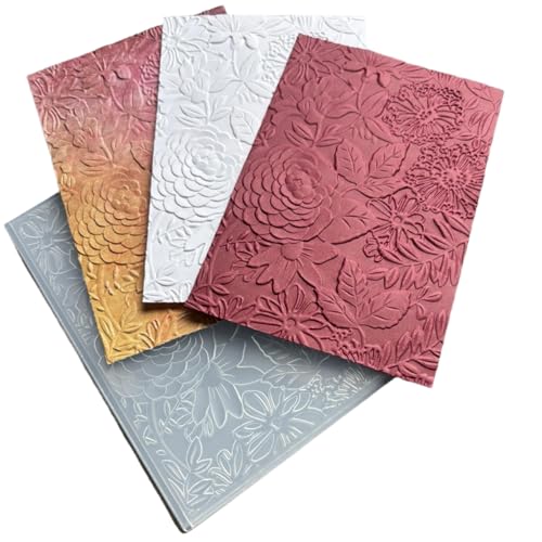 Qoiseys Bambus-Narzissen-Schmetterling, 3D-strukturierte Prägeschablonen für Kartenherstellung, Papierbasteln, Impressionen, Vorlage für DIY, Scrapbooking, Fotoalbum (16 x 11,4 cm) (04) von Qoiseys