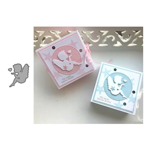 Qoiseys Engel-Metall-Stanzformen für Kartenherstellung, Stanzschablonen für Bastelarbeiten, Scrapbooking, Fotoalbum, dekoratives Papier, Basteln, Prägung Qoiseys Engel-Metall-Stanzformen für Kartenherstellung, Stanzschablonen für Bastelarbeiten, Scrapbooking, Fotoalbum, dekoratives Papier, Basteln, Prägung von Qoiseys