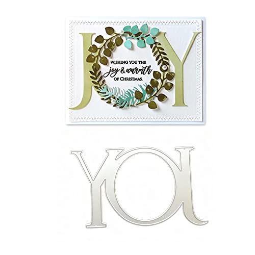 Qoiseys Joy Metall-Stanzformen für Kartenherstellung, Stanzschablonen für DIY, Scrapbooking, Fotoalbum, dekoratives Papier, Basteln, Prägeschablone Qoiseys Joy Metall-Stanzformen für Kartenherstellung, Stanzschablonen für DIY, Scrapbooking, Fotoalbum, dekoratives Papier, Basteln, Prägeschablone von Qoiseys