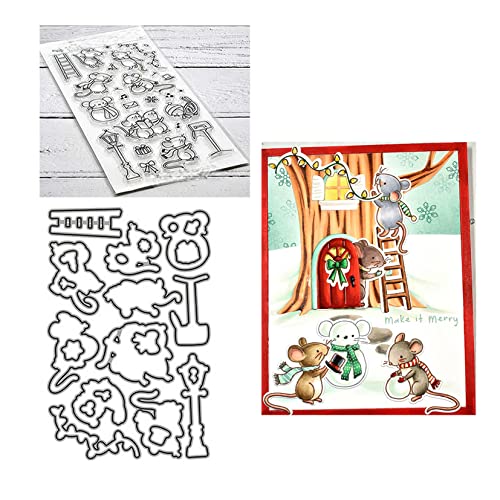 Qoiseys Maus und E-Mail Box Klare Stempel und Stanzformen Sets für Kartenherstellung, Stanzformen Stanzschablonen für DIY Scrapbooking Fotoalbum Dekorative Papier Basteln Prägeschablone Qoiseys Maus und E-Mail Box Klare Stempel und Stanzformen Sets für Kartenherstellung, Stanzformen Stanzschablonen für DIY Scrapbooking Fotoalbum Dekorative Papier Basteln Prägeschablone von Qoiseys