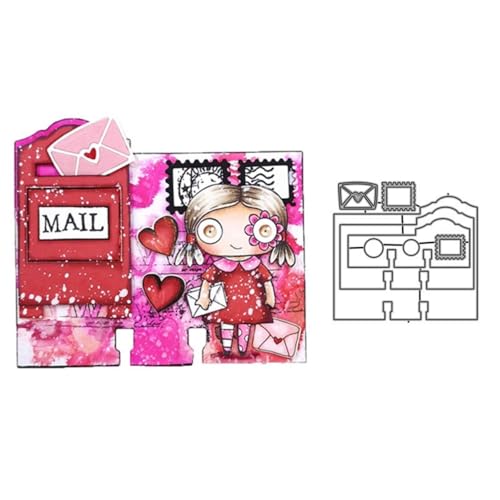 Qoiseys Metall-Stanzformen für Kartenherstellung, Schablonen für DIY, Scrapbooking, Fotoalbum, dekoratives Papier, Basteln, Prägung (01) von Qoiseys