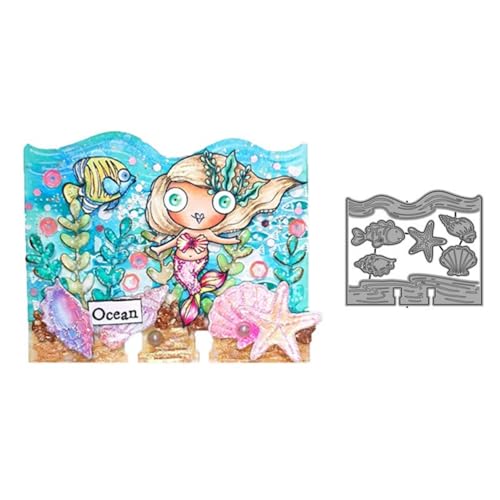 Qoiseys Metall-Stanzformen für Kartenherstellung, Schablonen für DIY, Scrapbooking, Fotoalbum, dekoratives Papier, Basteln, Prägung (04) von Qoiseys