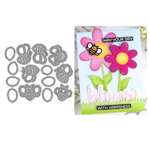 Qoiseys Metall-Stanzformen für Kartenherstellung, Stanzschablonen für Bastelarbeiten, Scrapbooking, Fotoalbum, dekoratives Papier, Basteln, Prägung von Qoiseys
