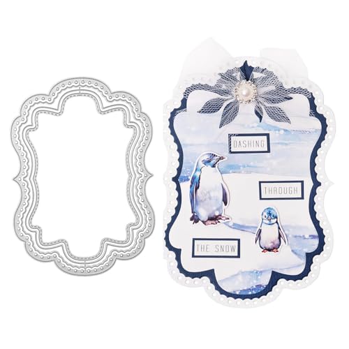 Qoiseys Metall-Stanzformen mit Spiegelrahmen für Kartenherstellung, Stanzformen für Bastelarbeiten, Scrapbooking, Fotoalbum, dekoratives Papier, Basteln, Prägung Qoiseys Metall-Stanzformen mit Spiegelrahmen für Kartenherstellung, Stanzformen für Bastelarbeiten, Scrapbooking, Fotoalbum, dekoratives Papier, Basteln, Prägung von Qoiseys