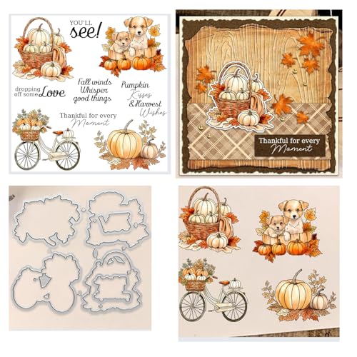 Qoiseys Transparente Stempel und Stanzformen für Kartenherstellung, Stanzschablonen für DIY, Scrapbooking, Fotoalbum, dekoratives Papier, Basteln, Prägeschablone von Qoiseys