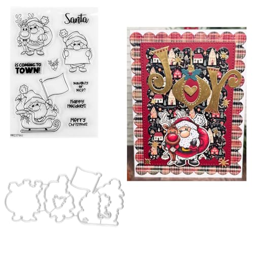 Qoiseys Transparente Stempel und Stanzformen für Kartenherstellung, Stanzschablonen für DIY, Scrapbooking, Fotoalbum, dekoratives Papier, Basteln, Prägeschablone von Qoiseys